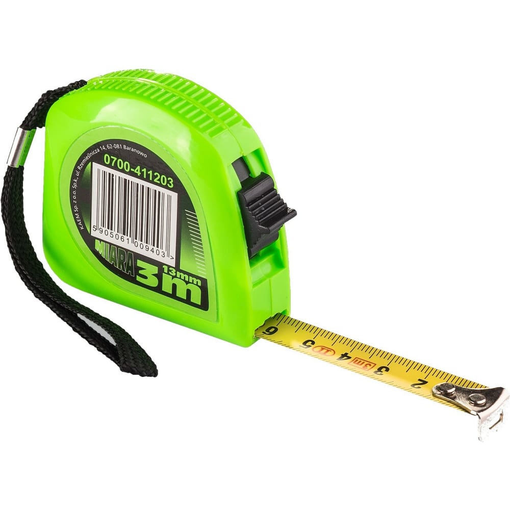 

Рулетка HARDY измерительная 3м х 13мм зелёный 0700-411203