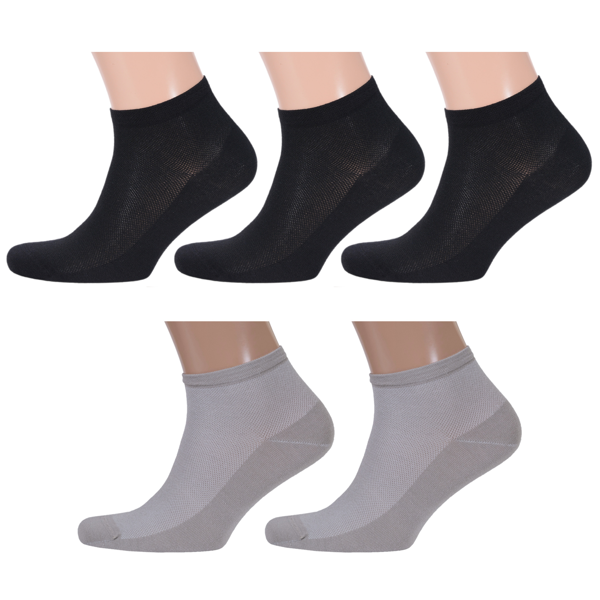 

Комплект носков мужских Rusocks 5-М-237 черных; бежевых 25-27, 5-М-237