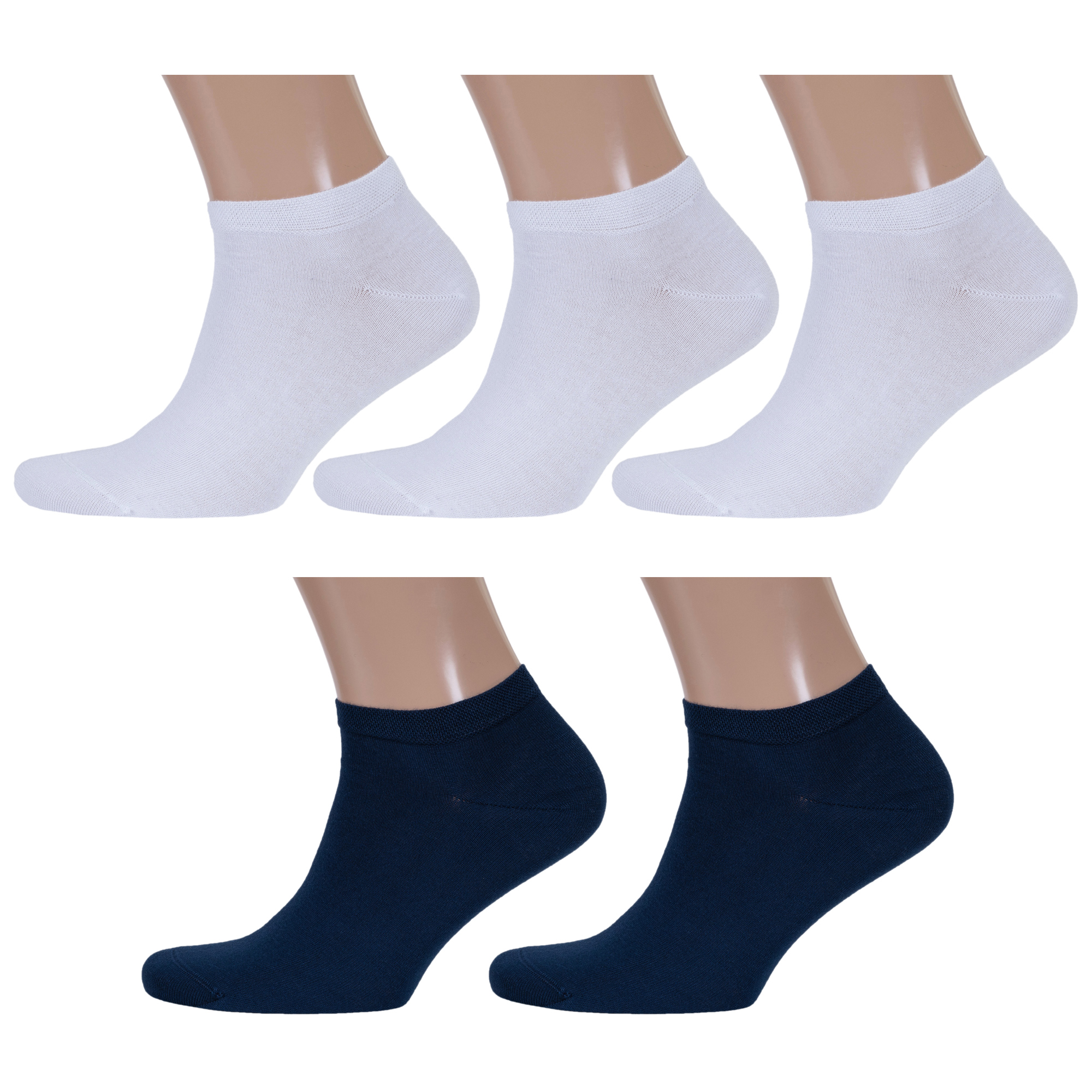 

Комплект носков мужских Rusocks 5-М-241 белых; синих 27, 5-М-241