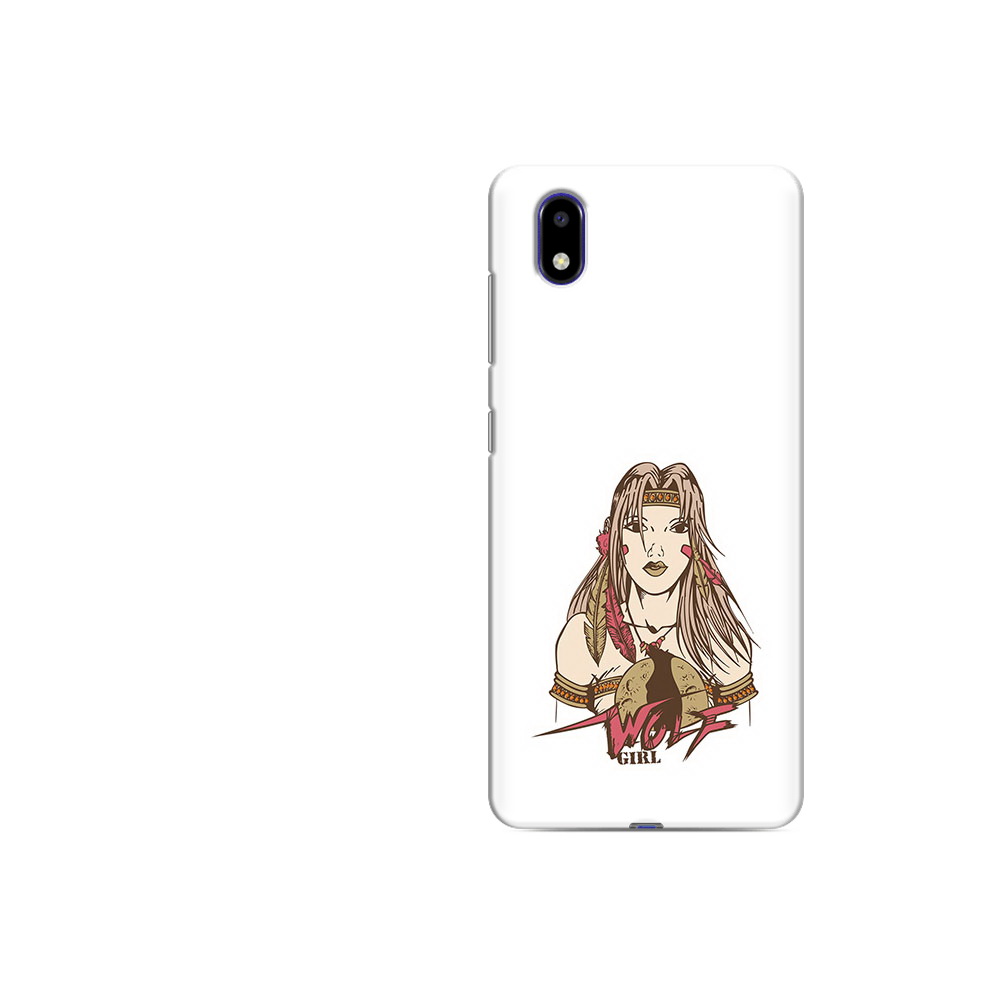 

Чехол MyPads Tocco для ZTE Blade A31 Lite девушка волк (PT162823.461.306), Прозрачный, Tocco