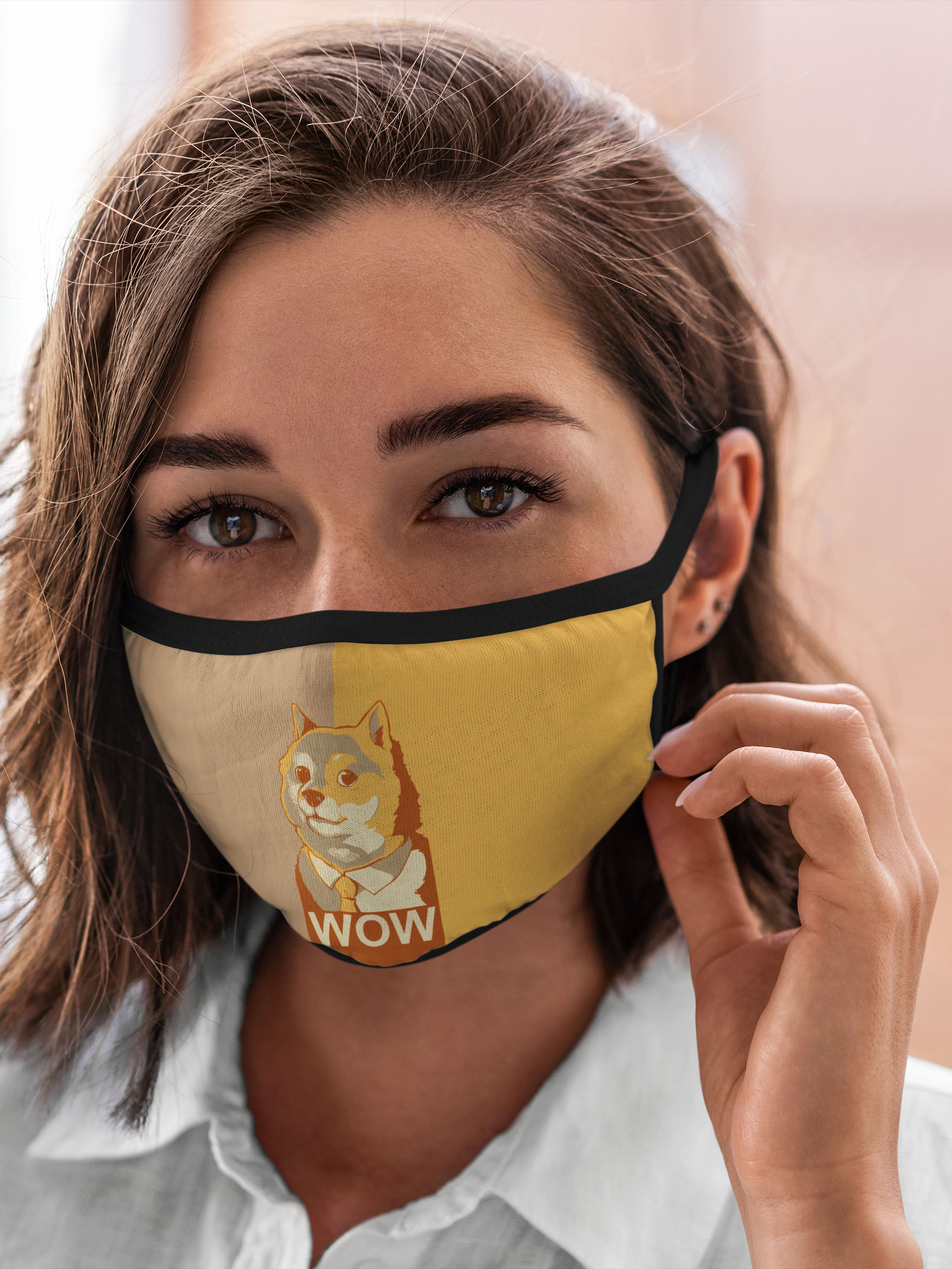

Многоразовая маска унисекс Burnettie Doge Wow, Разноцветный, Doge Wow