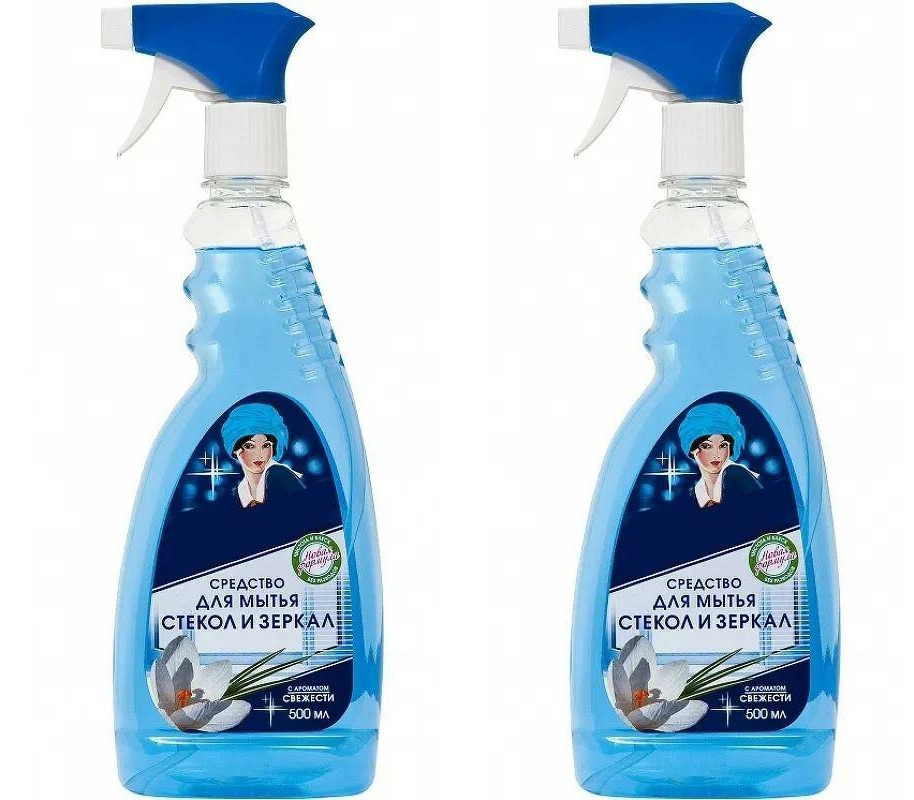 

Средство для мытья стекол и зеркал Olinka Свежесть, 500мл х 2шт., Средство для мытья стекол и зеркал Свежесть 2шт