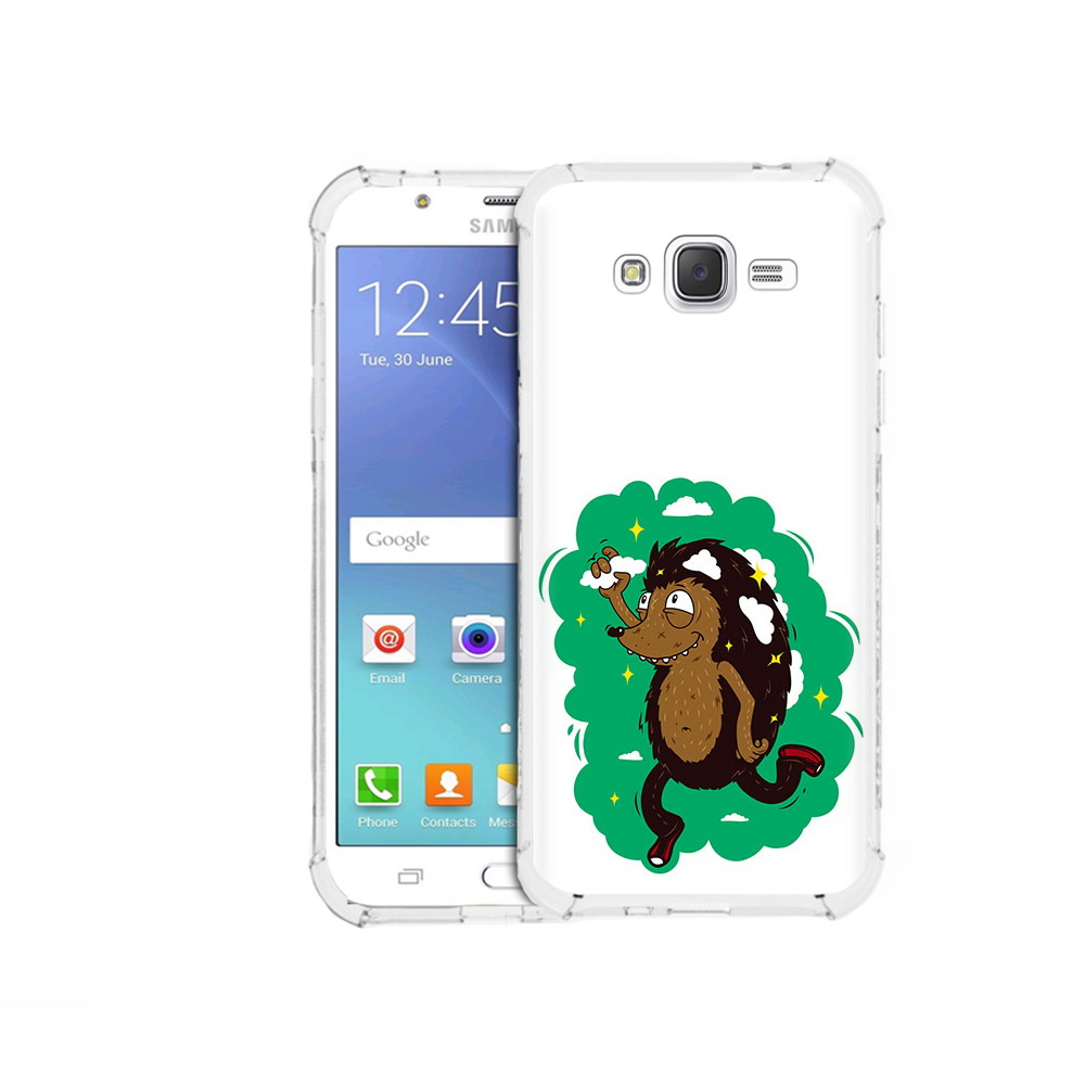 

Чехол MyPads Tocco для Samsung Galaxy J5 (2015) Ежик в облаках (PT15272.579.77), Прозрачный, Tocco