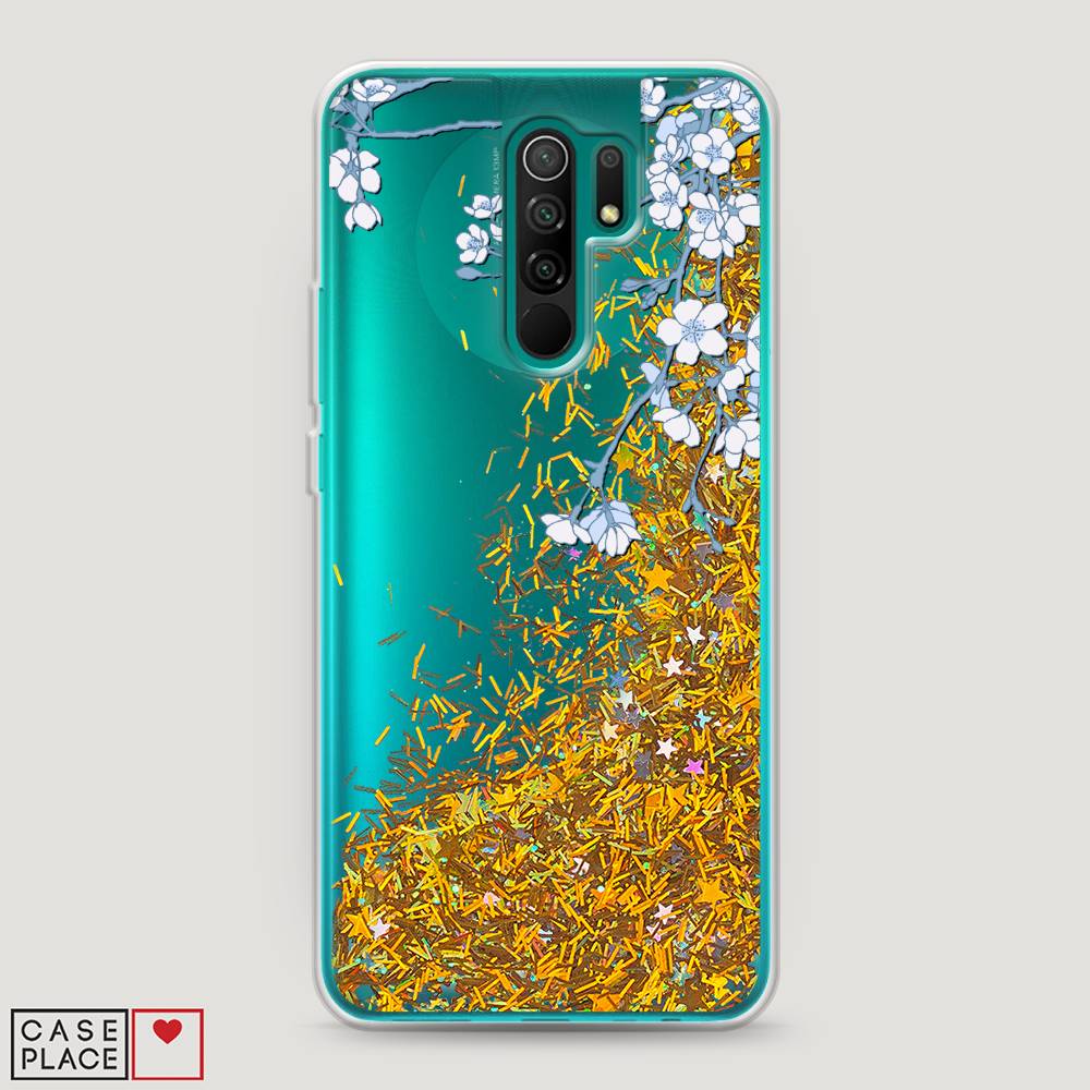

Жидкий чехол с блестками "Цветочная фантазия 3" на Xiaomi Redmi 9, 38390-1