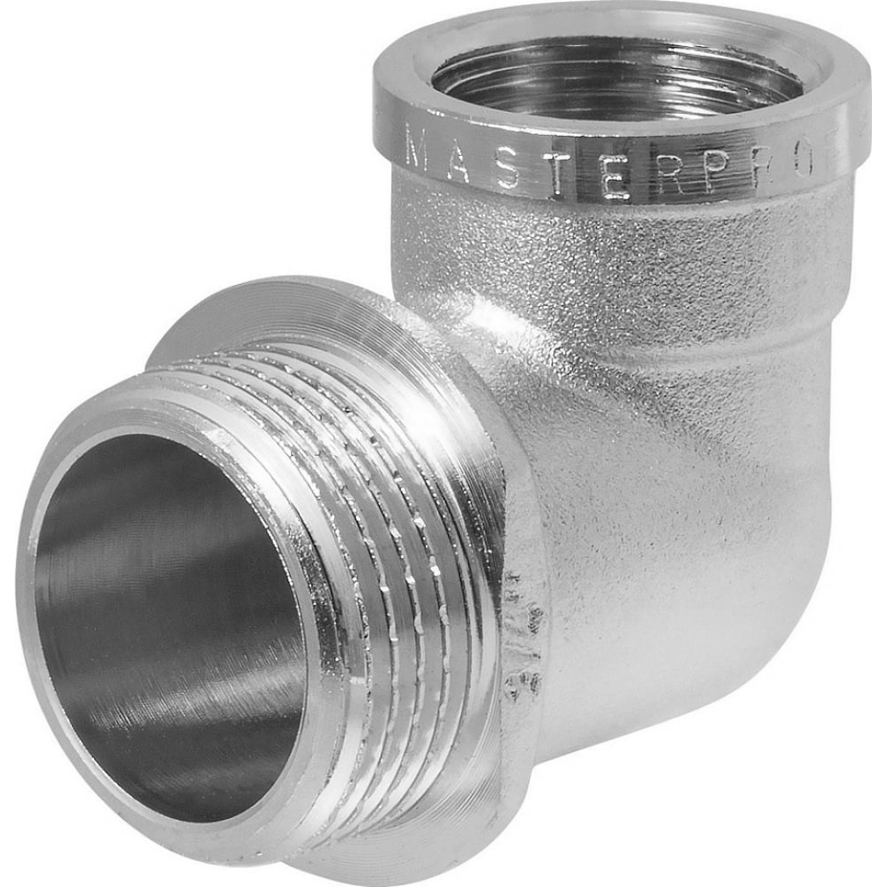 фото Переходной угольник mpf 1/2" х 3/4" в/н с ограничителем ис.072261 masterprof