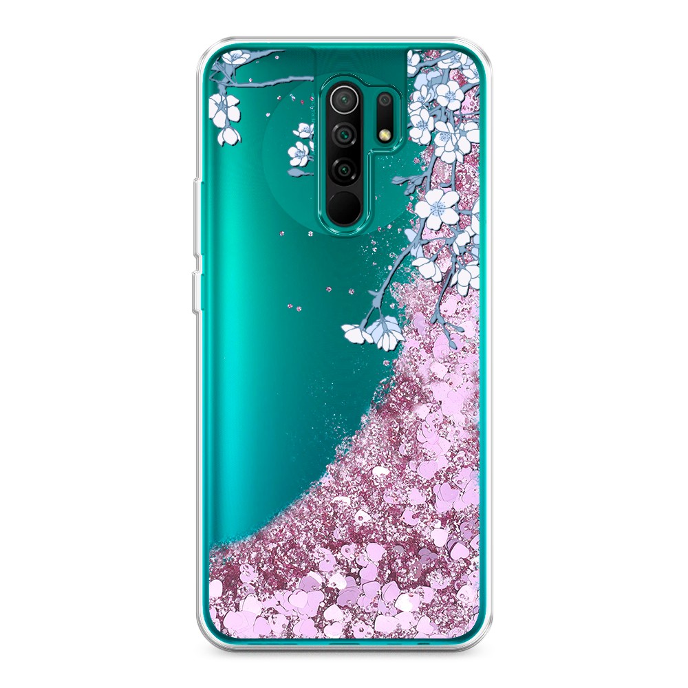 

Жидкий чехол с блестками "Цветочная фантазия 3" на Xiaomi Redmi 9, 38394-1