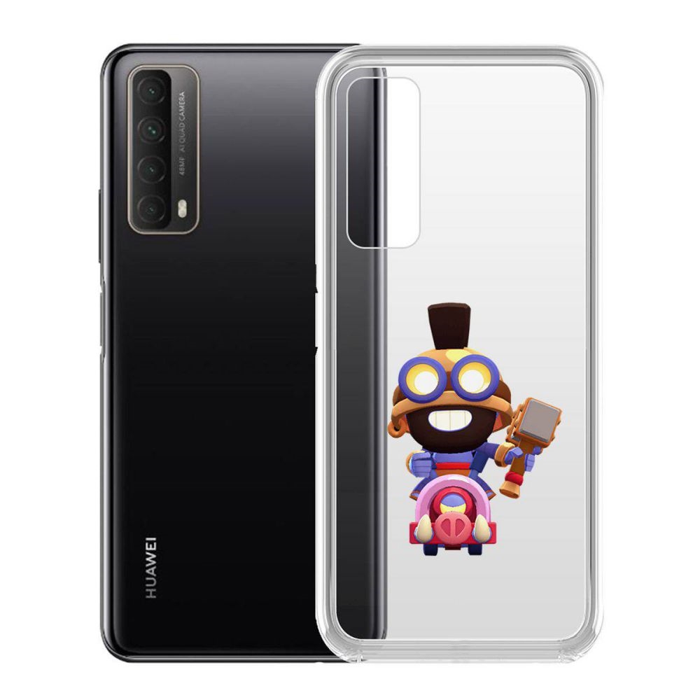 

Чехол-накладка Brawl Stars-Карл Всадник на кабане для Huawei P Smart 2021