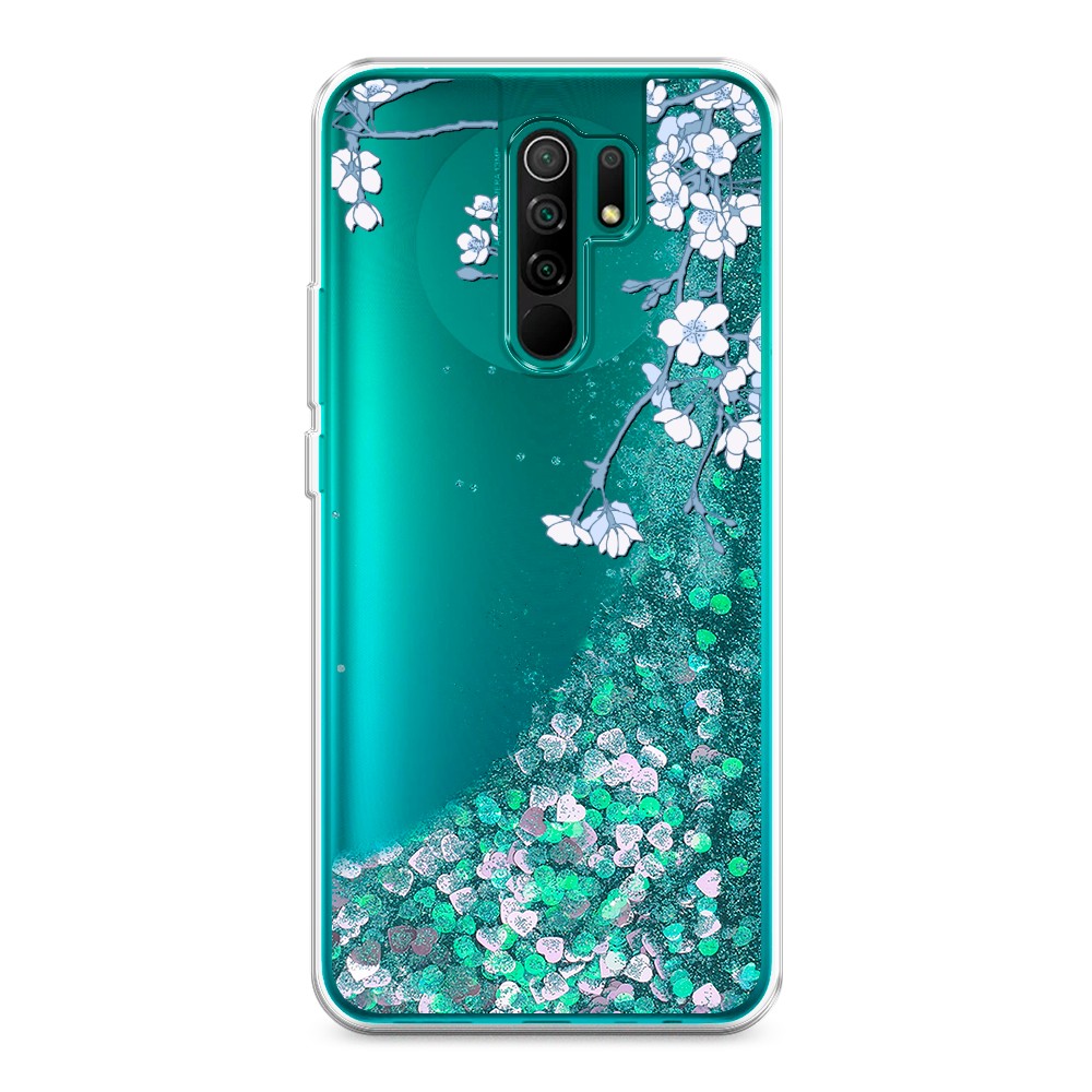 

Жидкий чехол с блестками "Цветочная фантазия 3" на Xiaomi Redmi 9, 38395-1