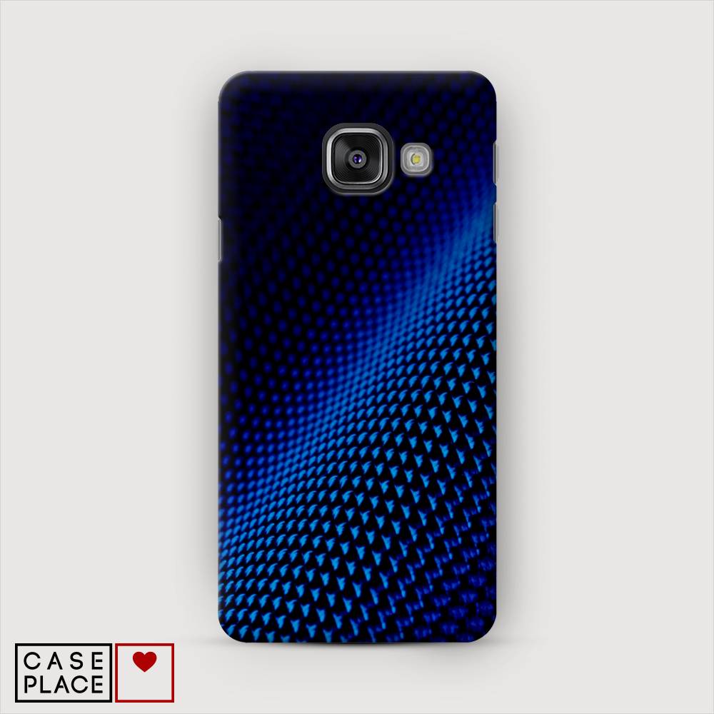 фото Чехол awog "синий карбон" для samsung galaxy a3 2016