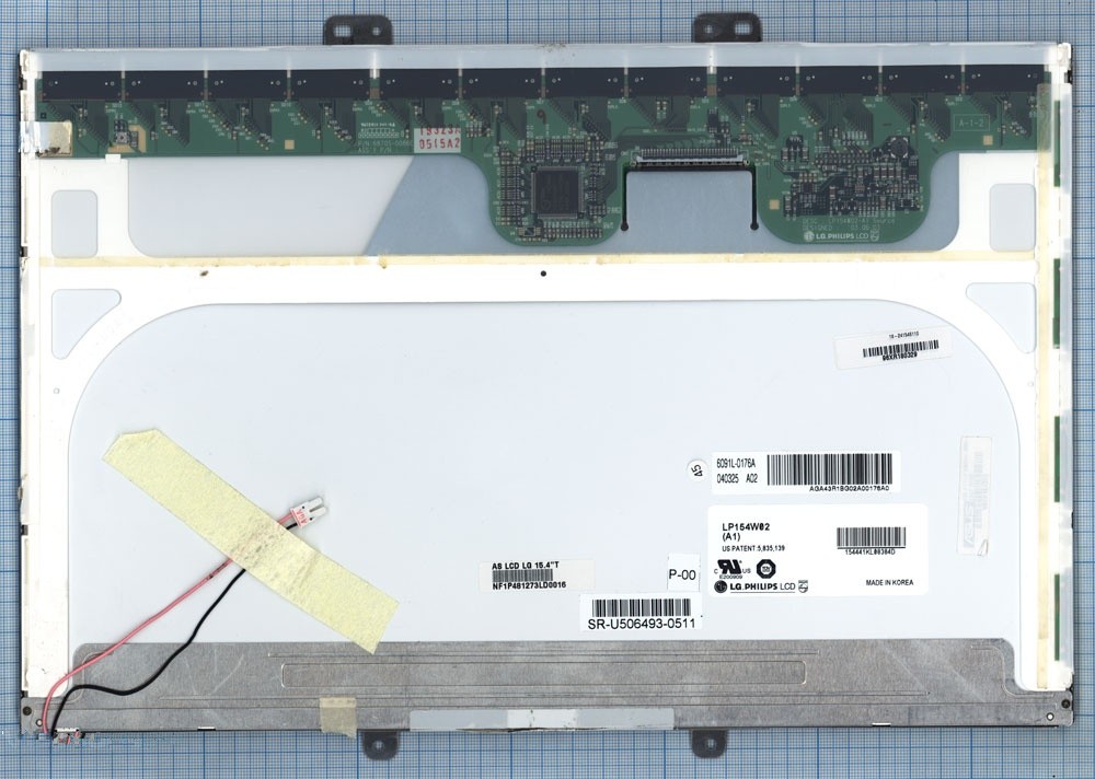 

Матрица OEM для ноутбука LP154W02(A1) (1001885V), совместимая с p/n: LP154W02(A1)