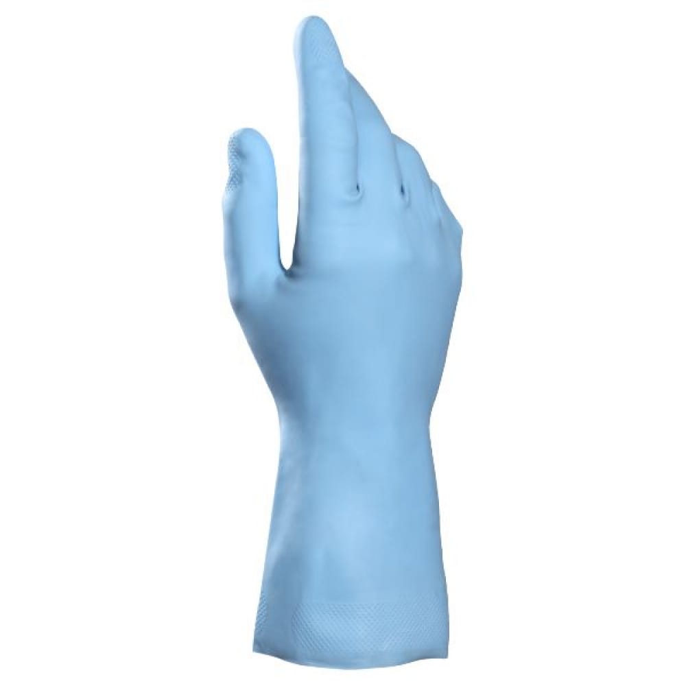 Перчатки латексные MAPA Vital Eco 117, хлопчатобумажное напыление, р. 10 (XL), синие