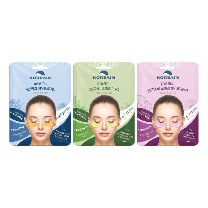 

Патчи для кожи вокруг глаз Koreain Glitter Eye Patch гидрогелевые увлажняющие 3 шт