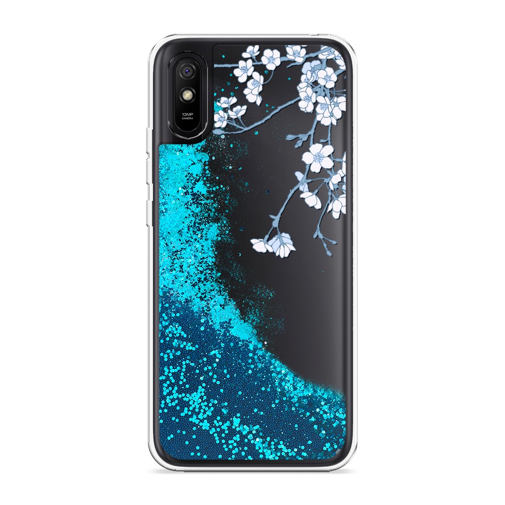 

Жидкий чехол с блестками "Цветочная фантазия 3" на Xiaomi Redmi 9A, 38993-1
