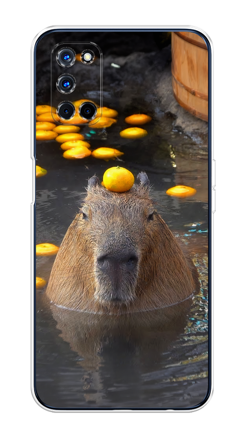 

Чехол на Oppo A52/A72 "Капибара отдыхает", Коричневый;оранжевый;серый, 253150-1