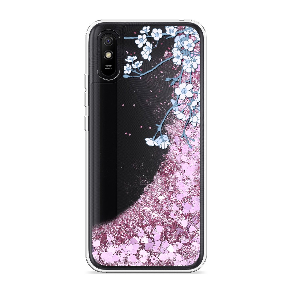 

Жидкий чехол с блестками "Цветочная фантазия 3" на Xiaomi Redmi 9A, 38994-1
