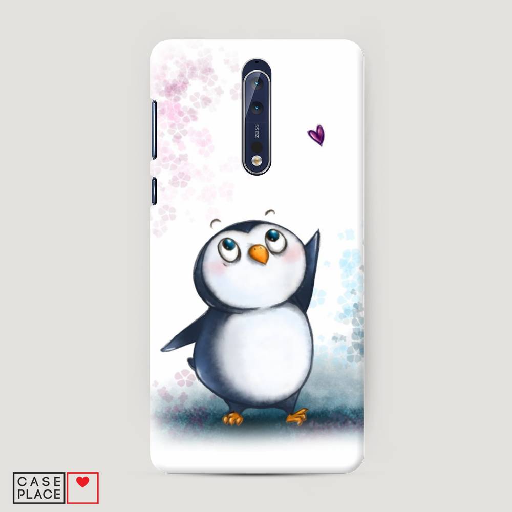 

Чехол Awog "Пингвин и сердечко" для Nokia 8, 120620-1