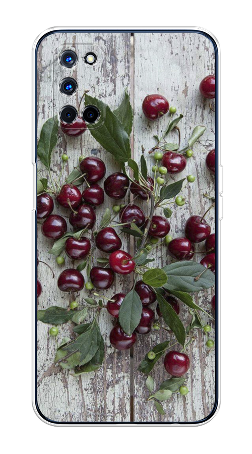 

Чехол на Oppo A52/A72 "Вишня", Бордовый;зеленый;серый, 253150-1