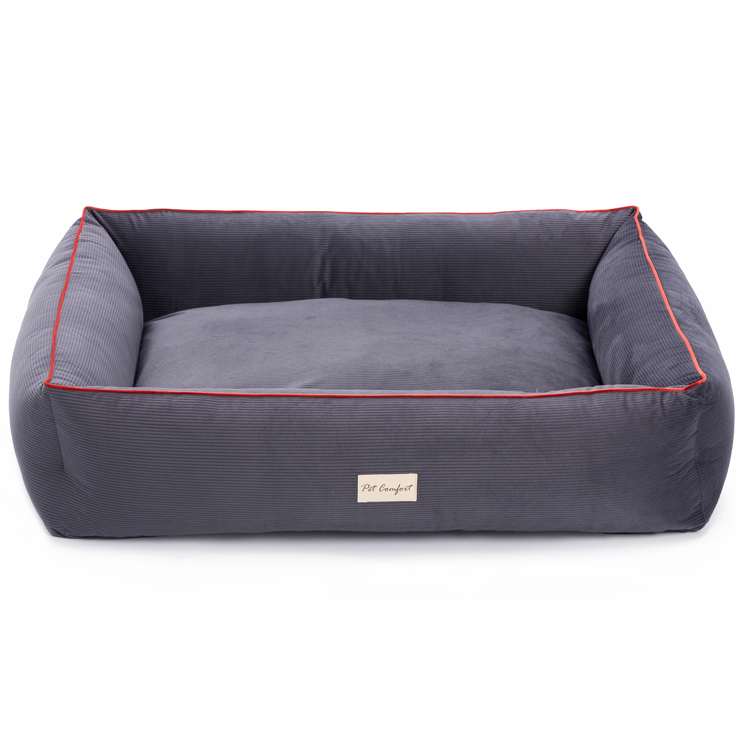 Лежанка Pet Comfort для собак средних пород, Golf Vita 01, размер M 75х90 см, серый