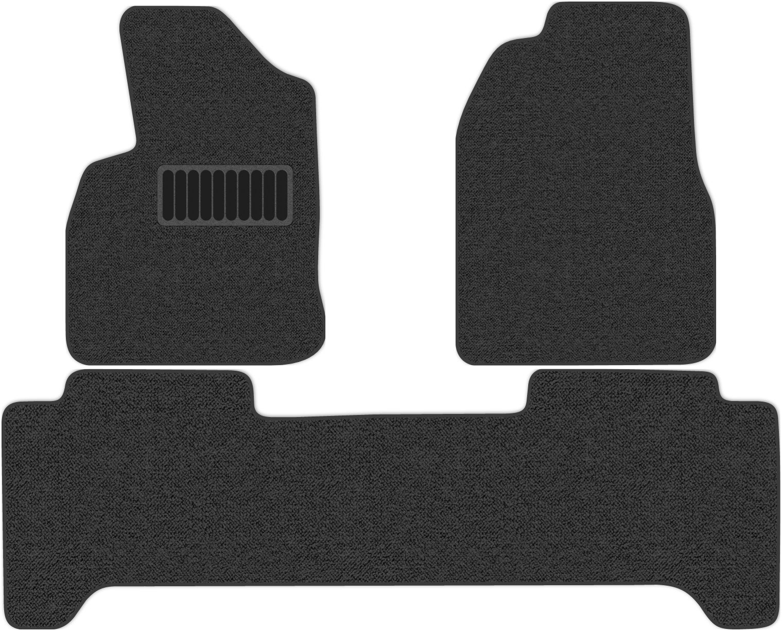 фото Коврики в салон комфорт для toyota land cruiser 10 1996 - 2000, 3 шт. темно-серый allmone