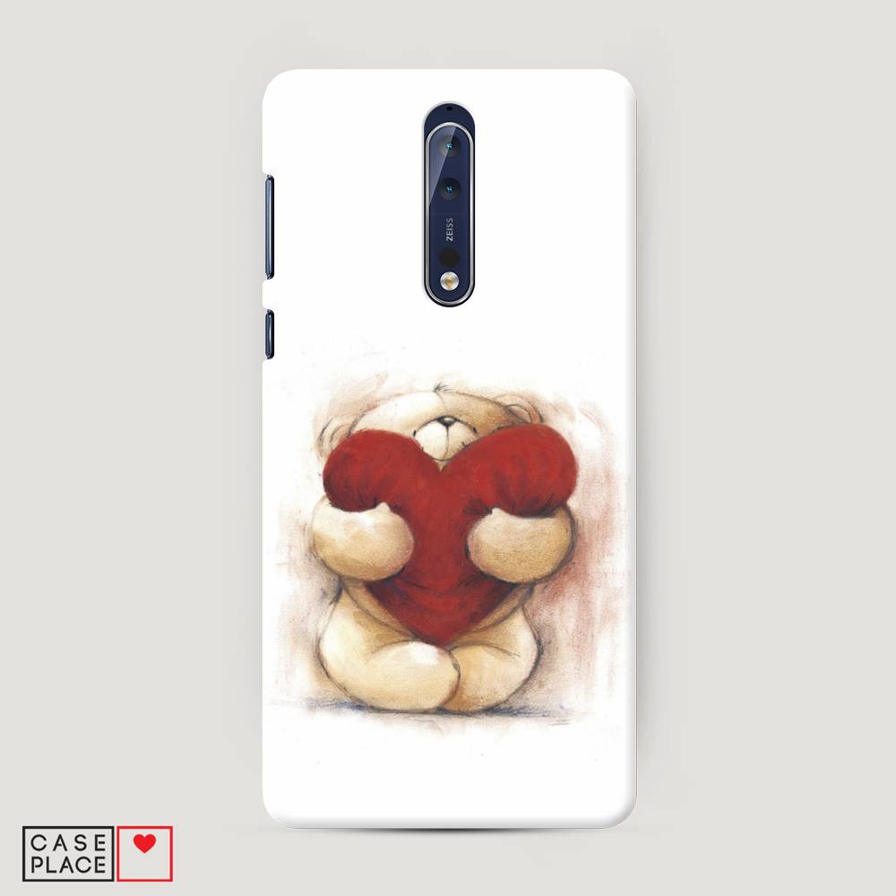 

Чехол Awog "Мишка с сердцем 1" для Nokia 8, 120620-5