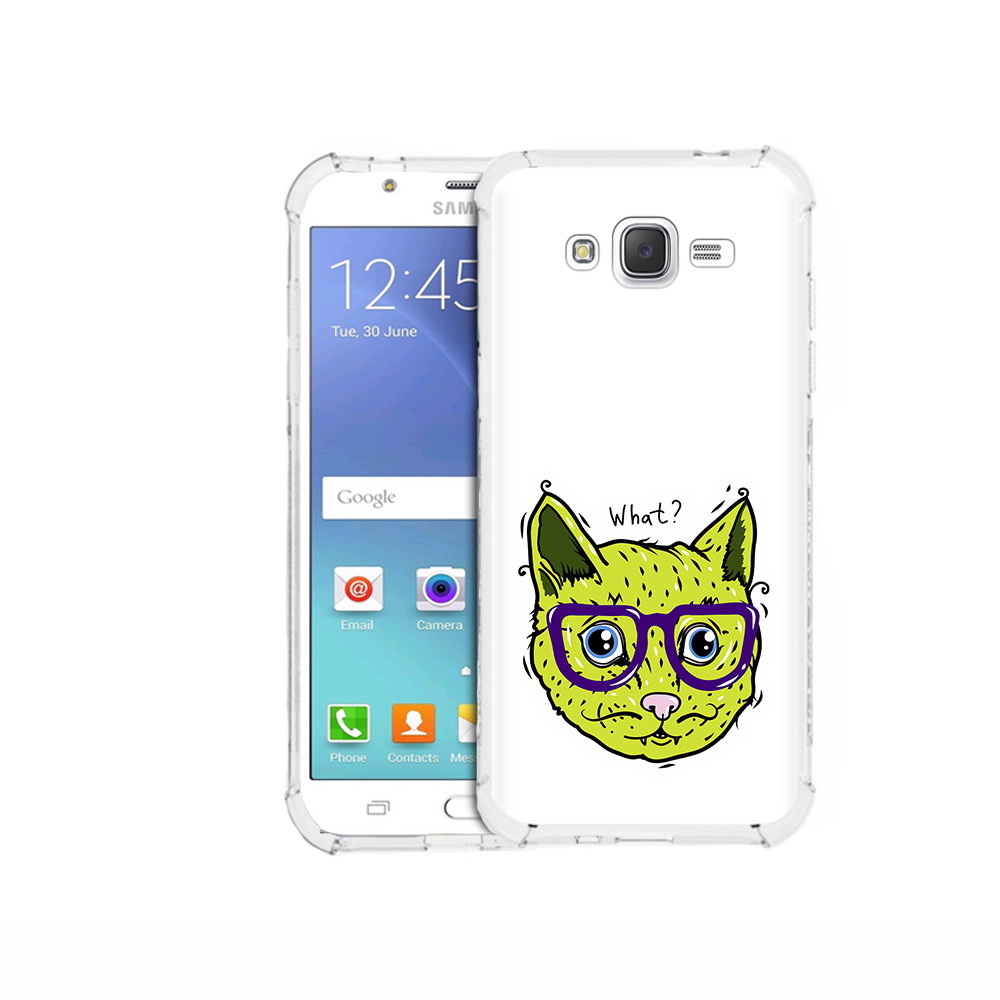 

Чехол MyPads Tocco для Samsung Galaxy J5 (2015) Зеленый кот (PT15272.579.86), Прозрачный, Tocco