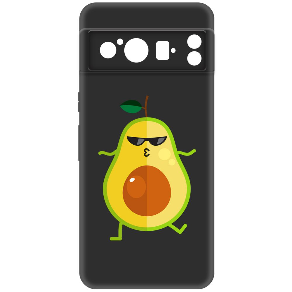 

Чехол-накладка Krutoff Soft Case Авокадо Стильный для Google Pixel 8 Pro черный