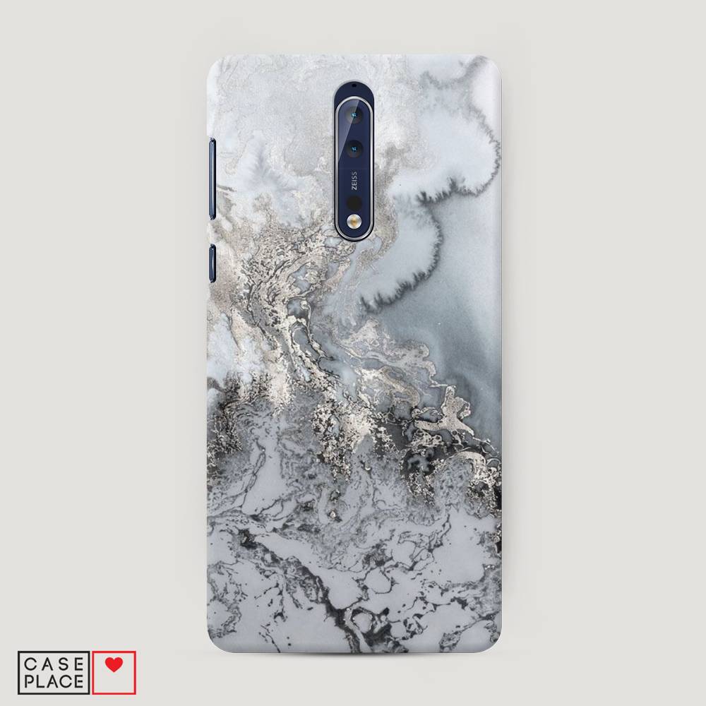 

Чехол Awog "Морозная лавина серая" для Nokia 8, 120620-2