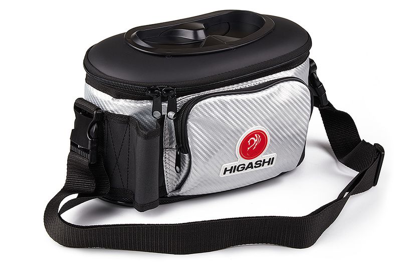 

Кан рыболовный HIGASHI Live bait box 4,5л, Серебристый;черный