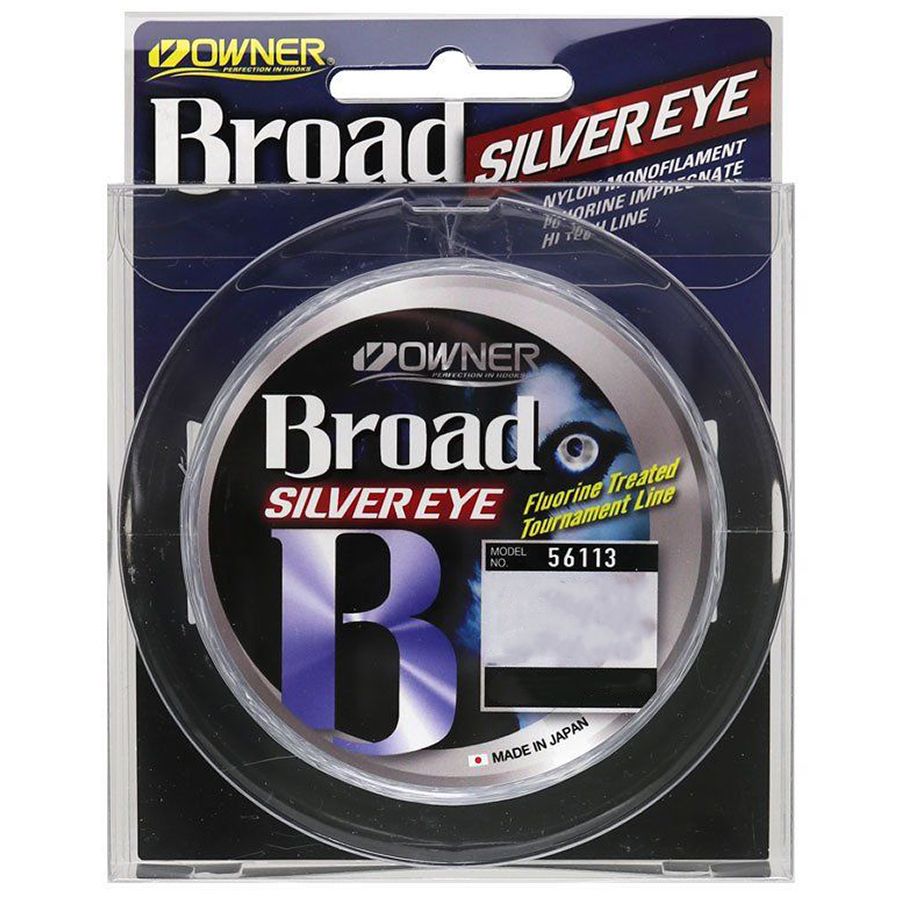 

Монофильная леска для рыбалки Owner BROAD SILVER EYE 100м, 0.12мм, 1.5кг Св-серый/Japan, Прозрачный, BROAD SILVER EYE-22