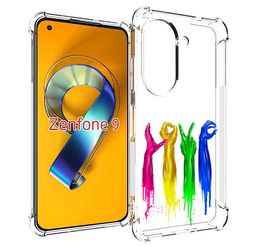 

Чехол MyPads яркие руки love для Asus Zenfone 9 (AI2202), Прозрачный, Tocco