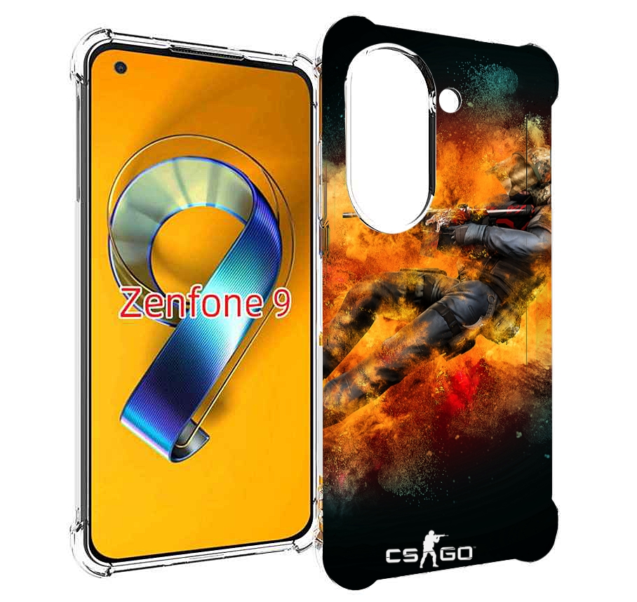 Чехол MyPads CS-go Контр-террорист для Asus Zenfone 9 (AI2202)