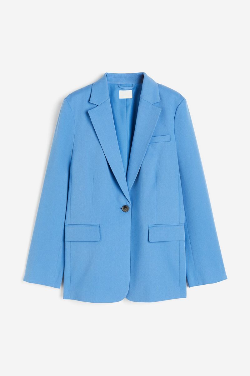 

Пиджак женский H&M 1212379 голубой XL, 1212379