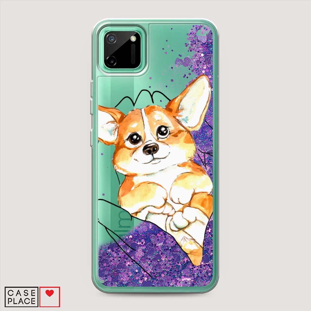 

Чехол Awog на Realme C11 2020 "Корги в ладошках", Разноцветный, 253892-1