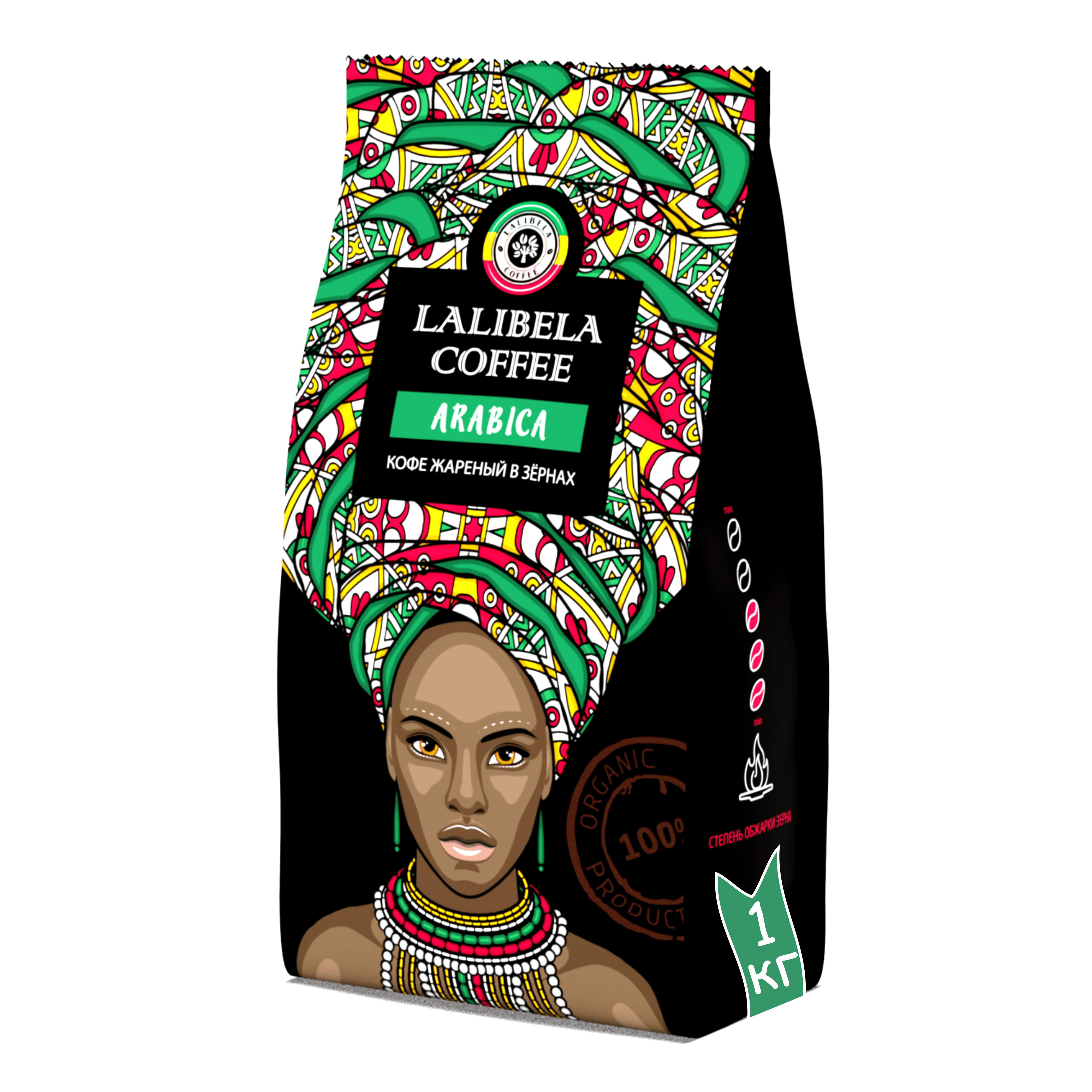 Кофе в зернах LALIBELA COFFEE ARABICA, 1 кг