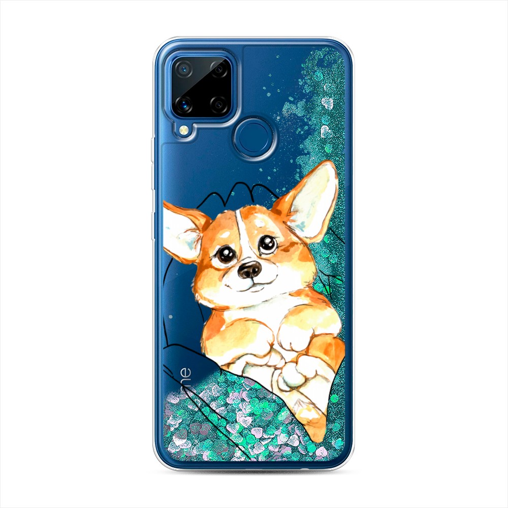 

Чехол Awog на Realme C15 "Корги в ладошках", 255095-1