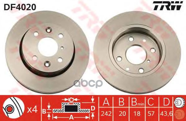 

Диски Trw Df4020