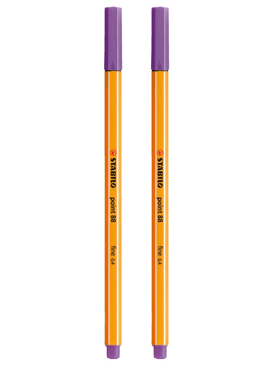 

Капиллярная ручка-линер для скетчинга 0,4мм STABILO Point 88, фиолетовая (2шт), Point 88