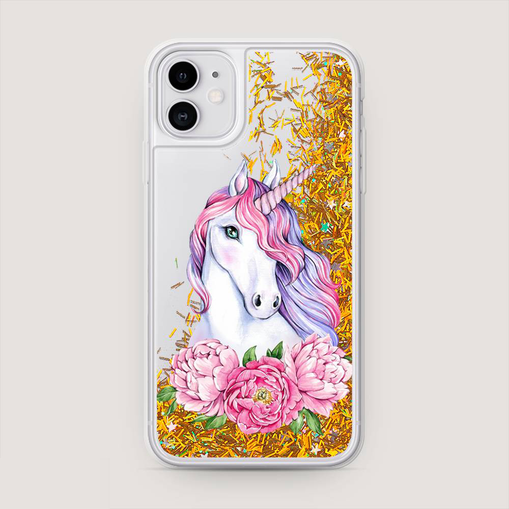 

Чехол Awog для Apple iPhone 11 "Единорог с пионами", 12190-1