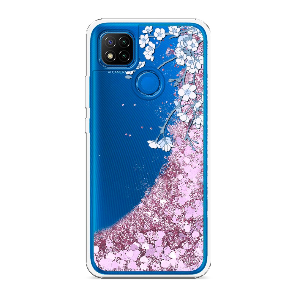 

Жидкий чехол с блестками "Цветочная фантазия 3" на Xiaomi Redmi 9C