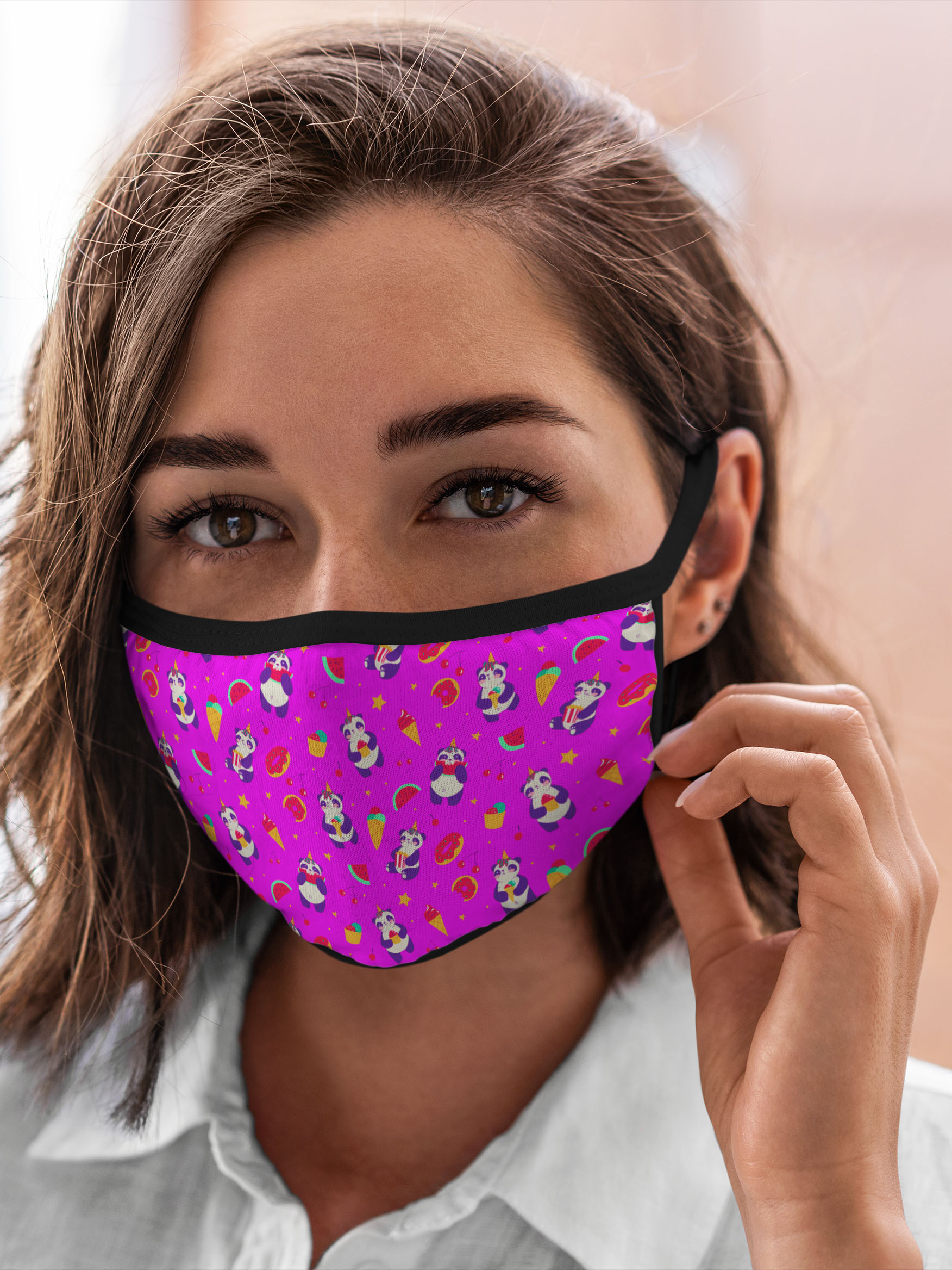 

Многоразовая маска унисекс Burnettie Панды Узор Из И Сладостей, Разноцветный, Панды Узор Из И Сладостей