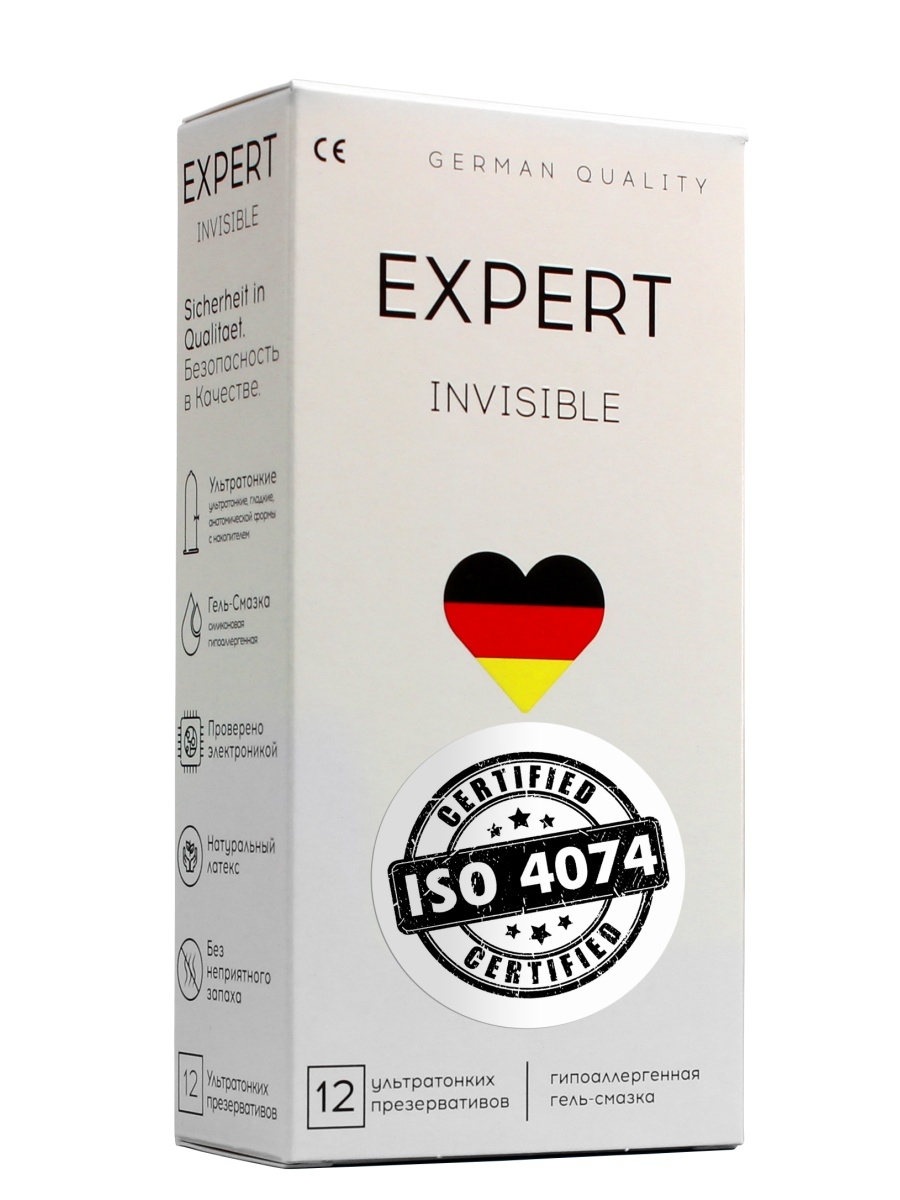 Купить Презервативы EXPERT Invisible Germany ультратонкие 12 шт.