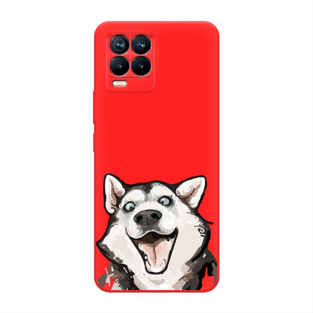 

Чехол Awog на Realme 8/8 Pro "Радостный хаски", Разноцветный, 255553-1
