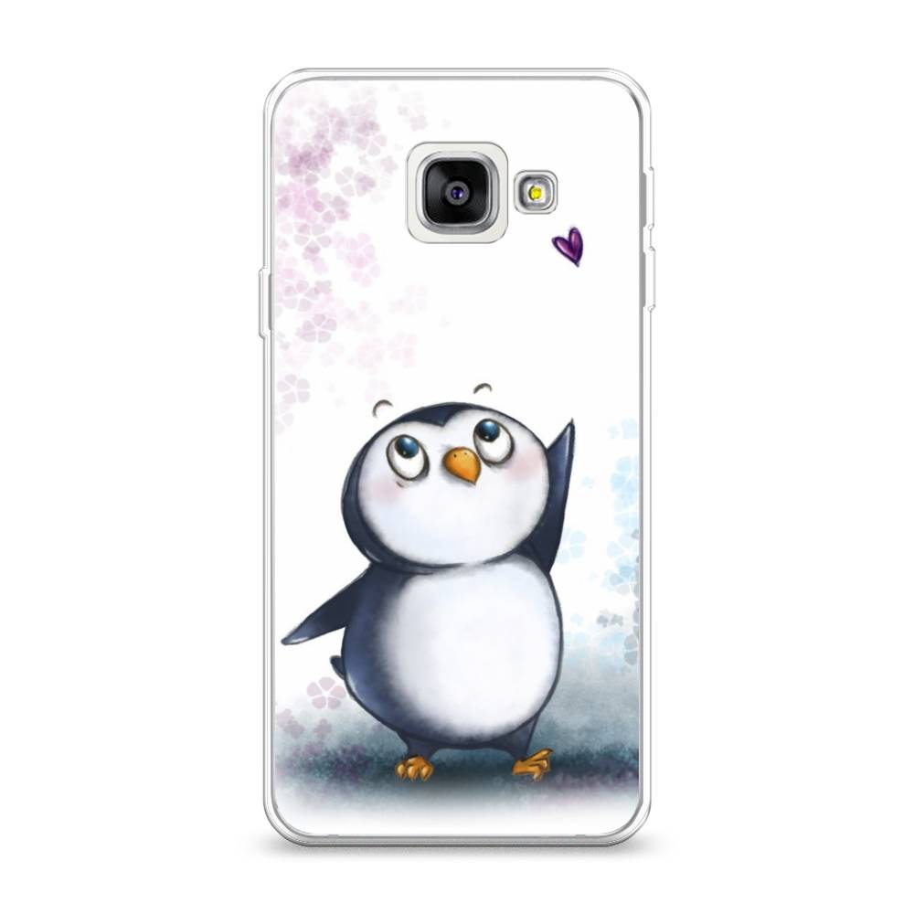 

Чехол Awog на Samsung Galaxy A3 2016 / Самсунг A3 2016 "Пингвин и сердечко", Белый, 20250-1