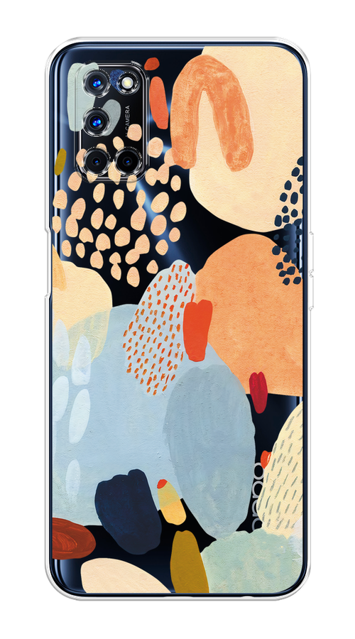 

Чехол на Oppo A52/A72 "Необычная абстракция", Бежевый;голубой, 253150-1