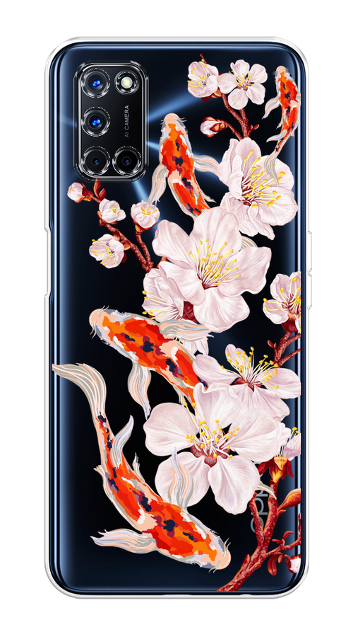 

Чехол на Oppo A52/A72 "Карпы и сакура", Оранжевый;розовый;бежевый;прозрачный, 253150-1