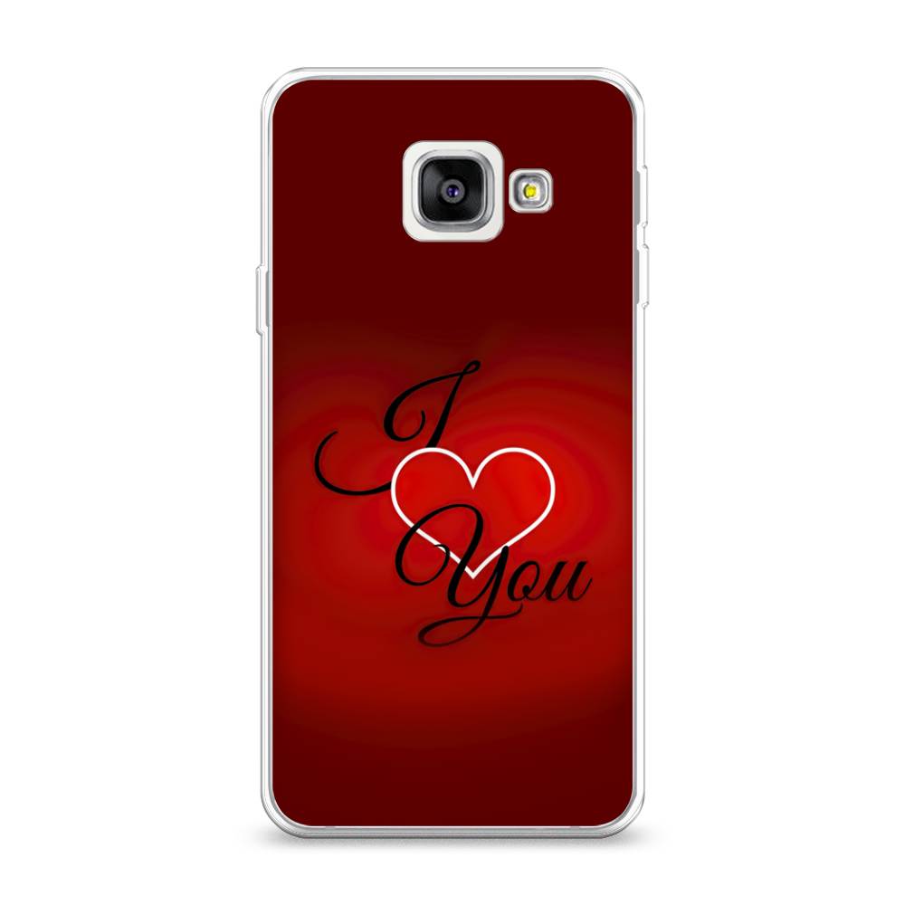 

Чехол Awog на Samsung Galaxy A3 2016 / Самсунг A3 2016 "I love you 3", Красный;черный, 20250-6
