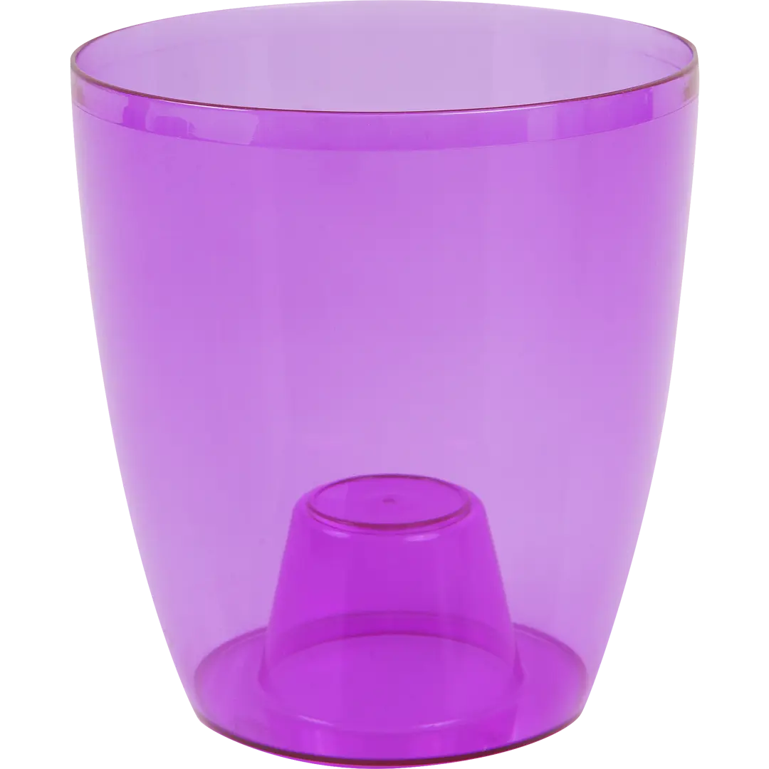 Кашпо для орхидей Idea Орхидея 16 h15 см v2.4 л пластик фиолетовый