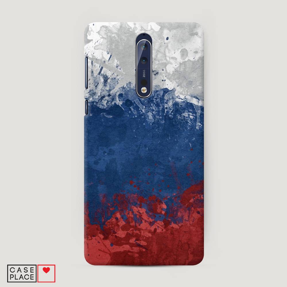 

Чехол Awog "Флаг России неровный" для Nokia 8, 120620-4