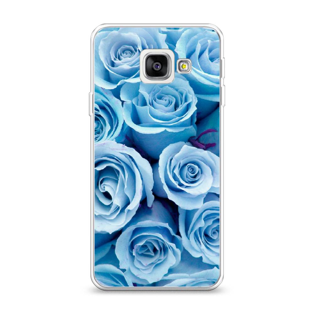 

Чехол Awog на Samsung Galaxy A3 2016 / Самсунг A3 2016 "Лазурные розы", Голубой, 20250-8