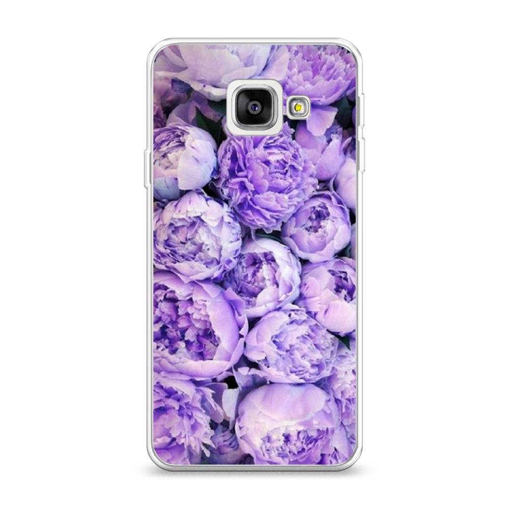

Чехол Awog на Samsung Galaxy A3 2016 / Самсунг A3 2016 "Пионы сиреневые", Фиолетовый;голубой, 20250-8
